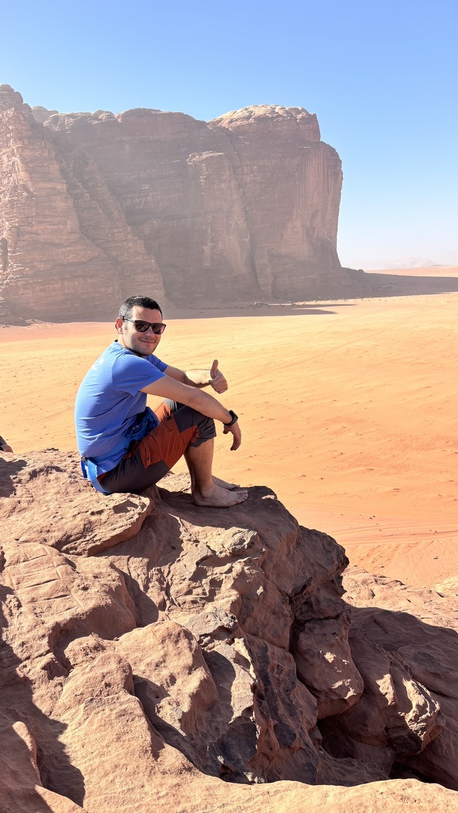 Deserto del wadi rum giordania